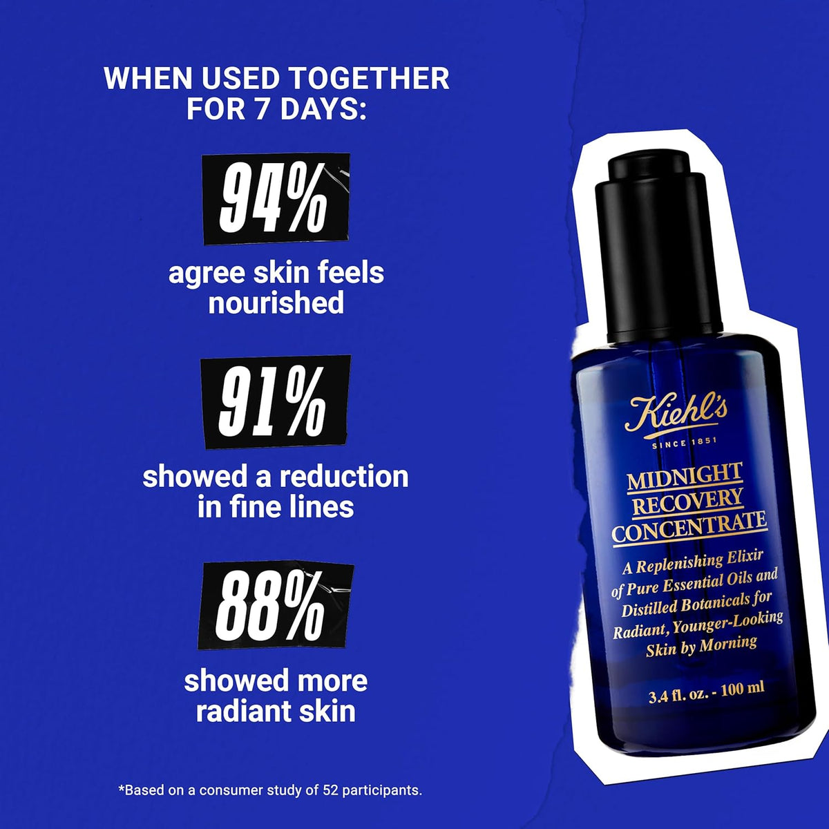 Kiehl’s Midnight Recovery Concentrate for Unisex - 1.7 fl oz / 50 ml - image 5